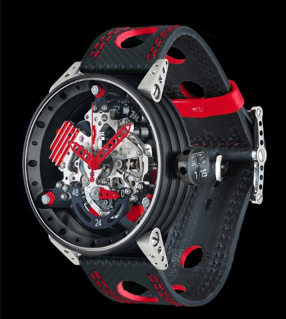 Luxury BRM R50 R50-VT-TR Black PVD titanium red Replica Watch